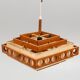 Teak chandelier Anonymous Artistics Sweden 1960