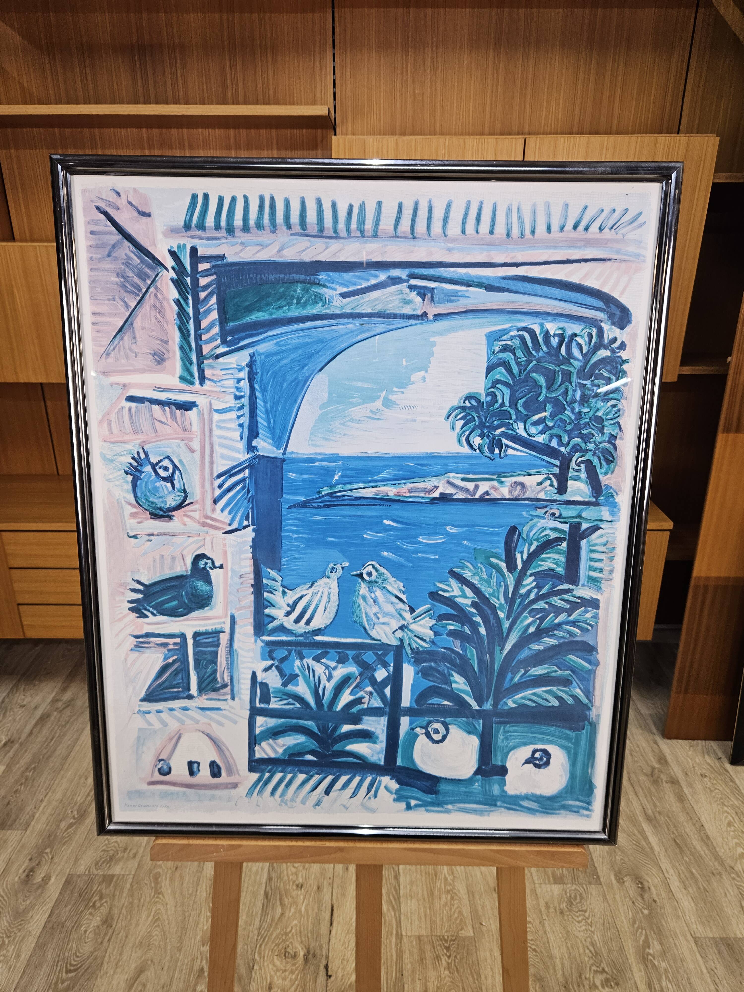 Henri Deschamps Lita. / Colored lithograph / Côte d'Azur
