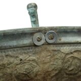 French Art Nouveau Style Flower Pots Garden Vases Verdigris