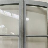 Double portes de passage en bois patiné XIX siècle