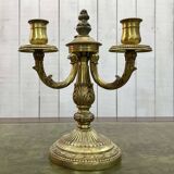3-branch bronze candle holder - 1950s