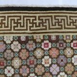 Tapis ningxia chinois fait main antique