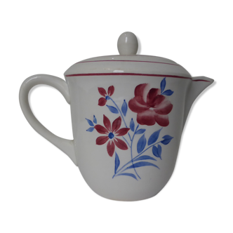 Théière ou cafetière en porcelaine de St Amand modèle Yolande