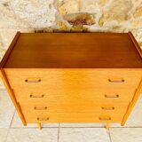 Vintage 4-drawer chest of drawers by Capelle, circa 1960s