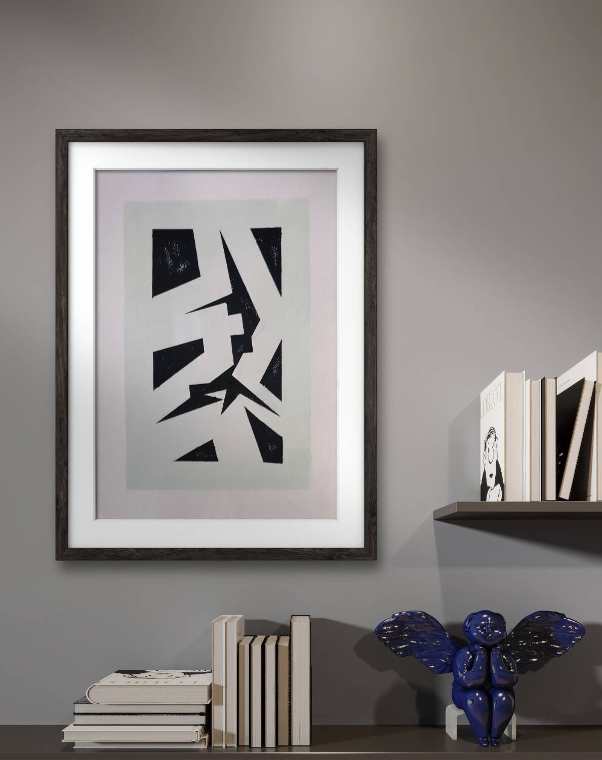 Modern geometric painting