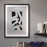 Modern geometric painting