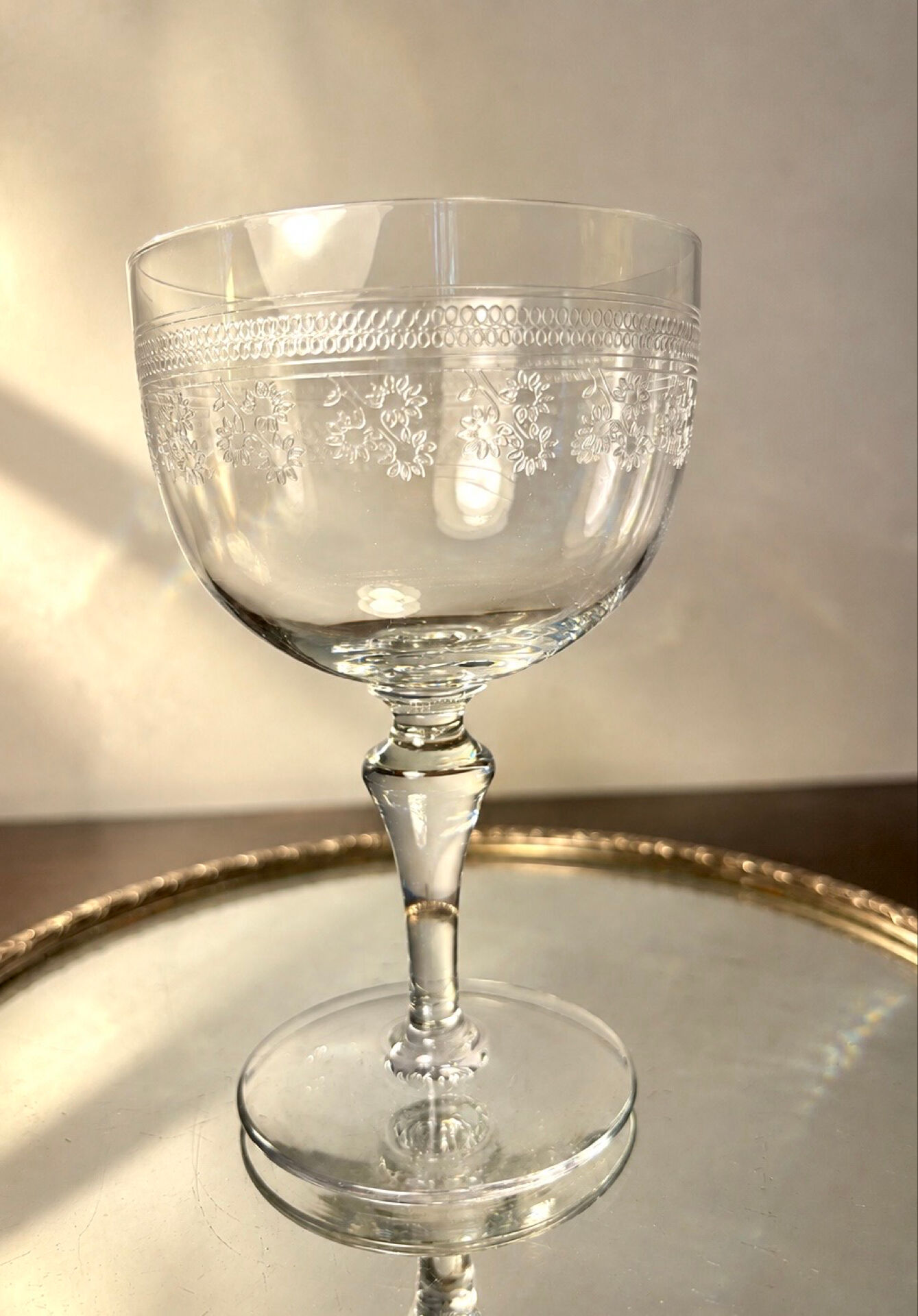 Water glass Baccarat Pompadour model before 1936