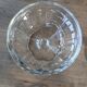 4 small old glass cups