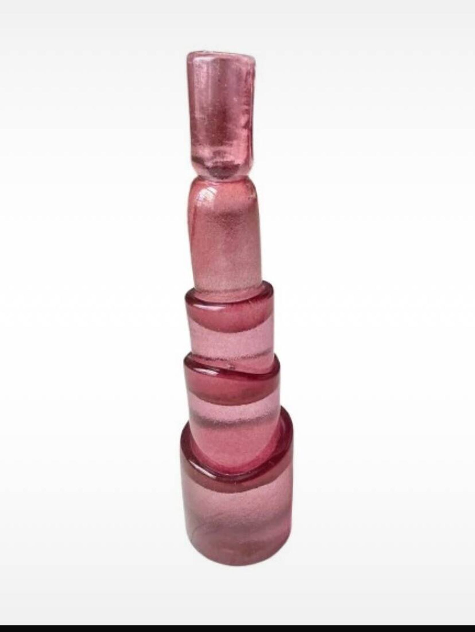 Bougeoir en verre soufflé Bernard Heesen