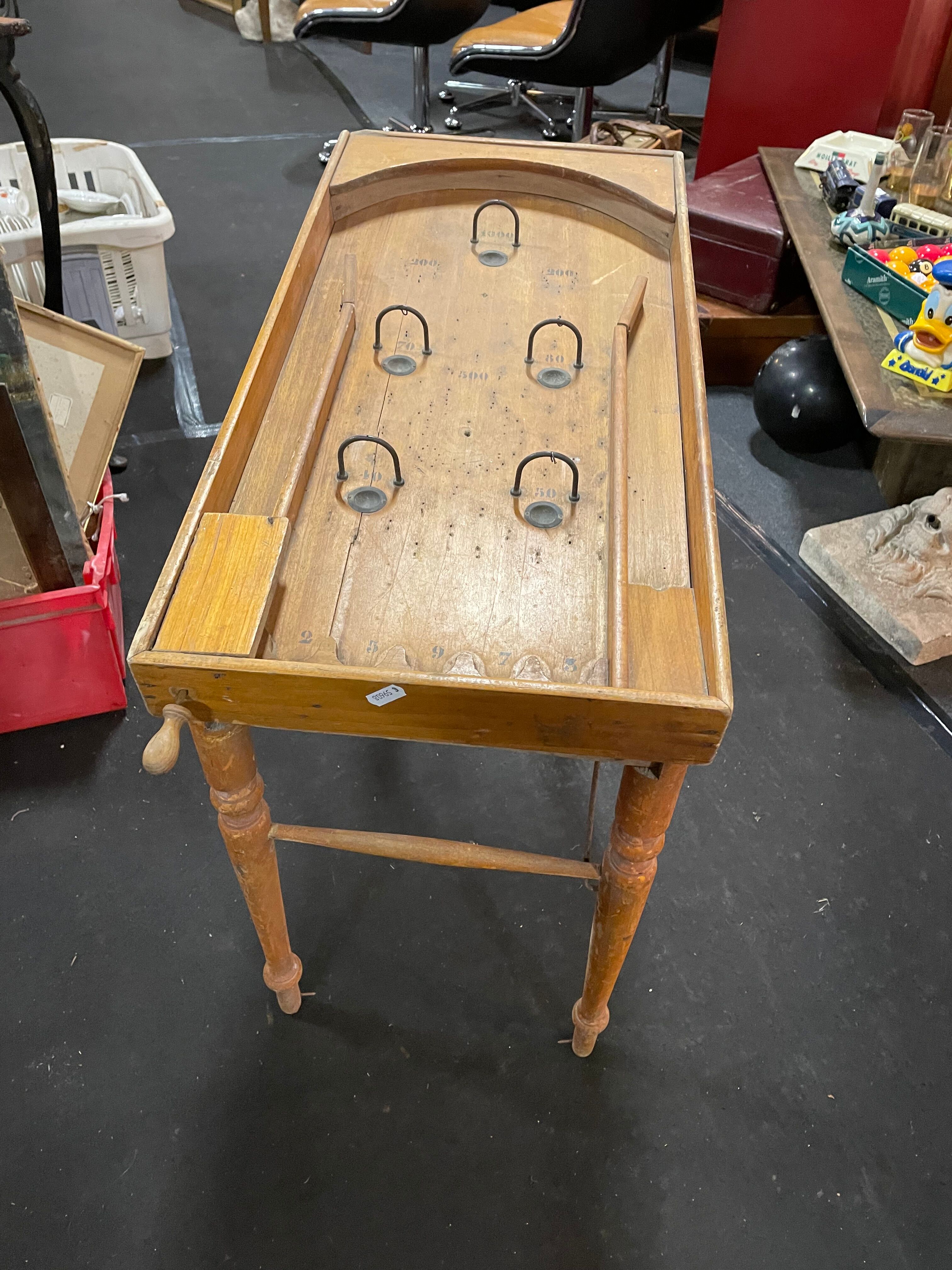 Jeu ancien flipper en bois Selency