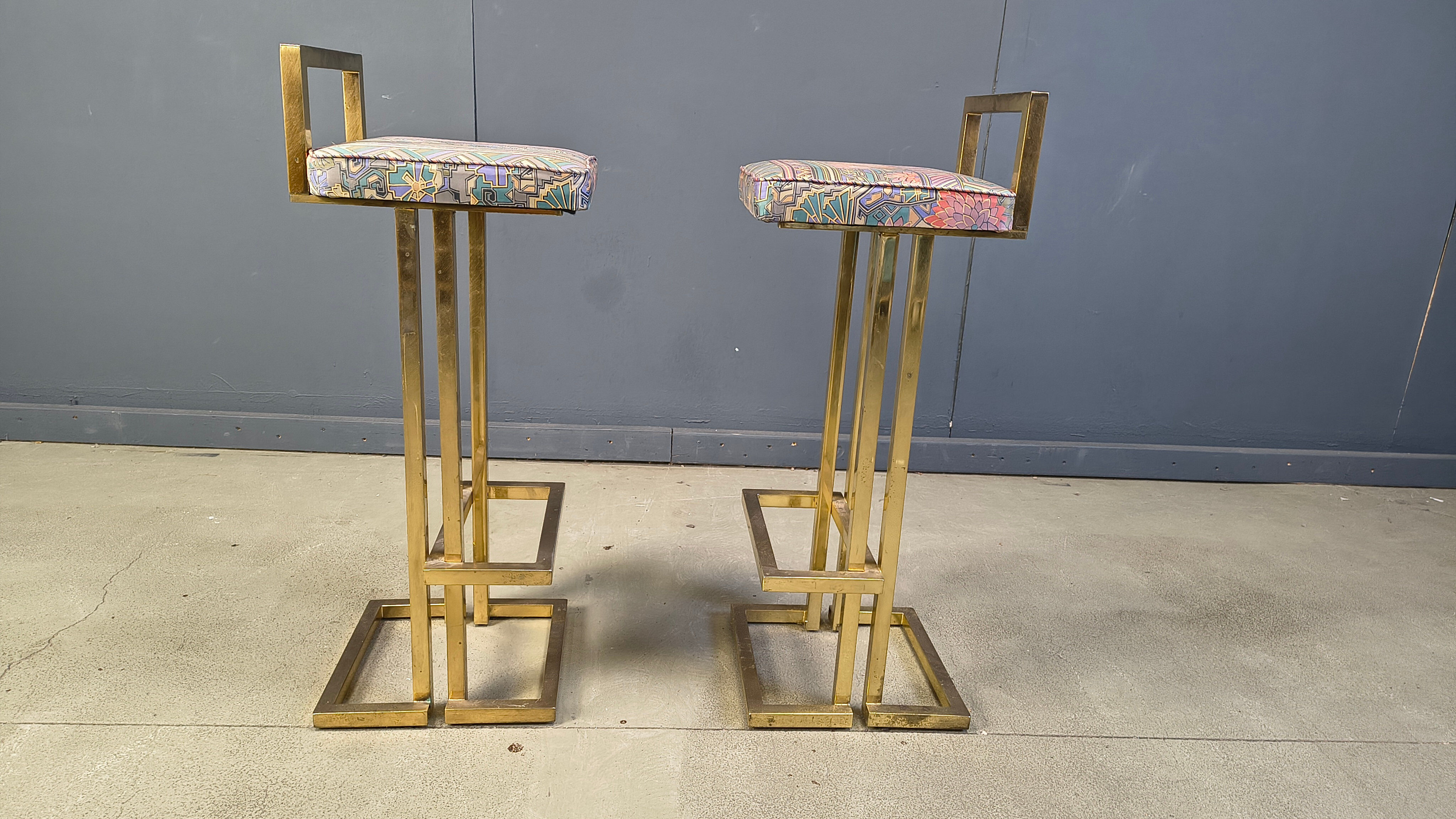 Tabourets de bar Belgochrom, ensemble de 2, années 1970