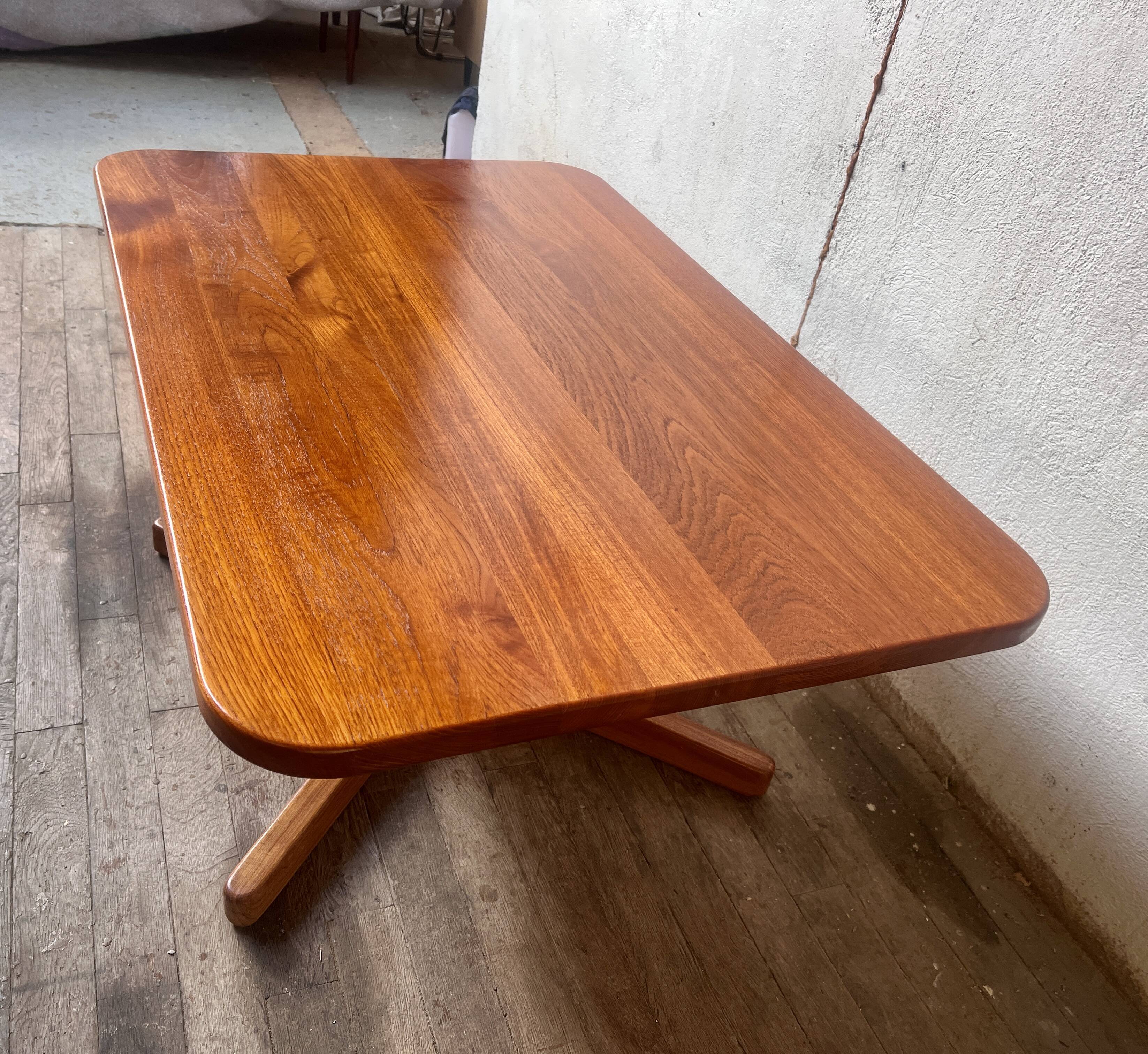 Coffee table raised in Scandinavian teak 1960