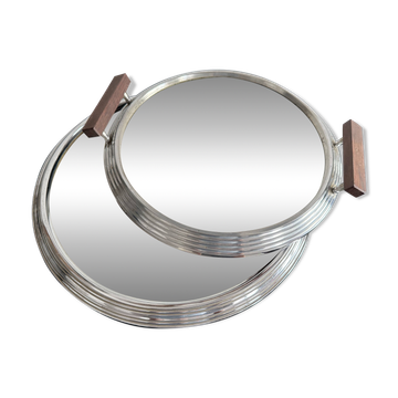 Plateaux gigogne miroirs Art déco années 1930