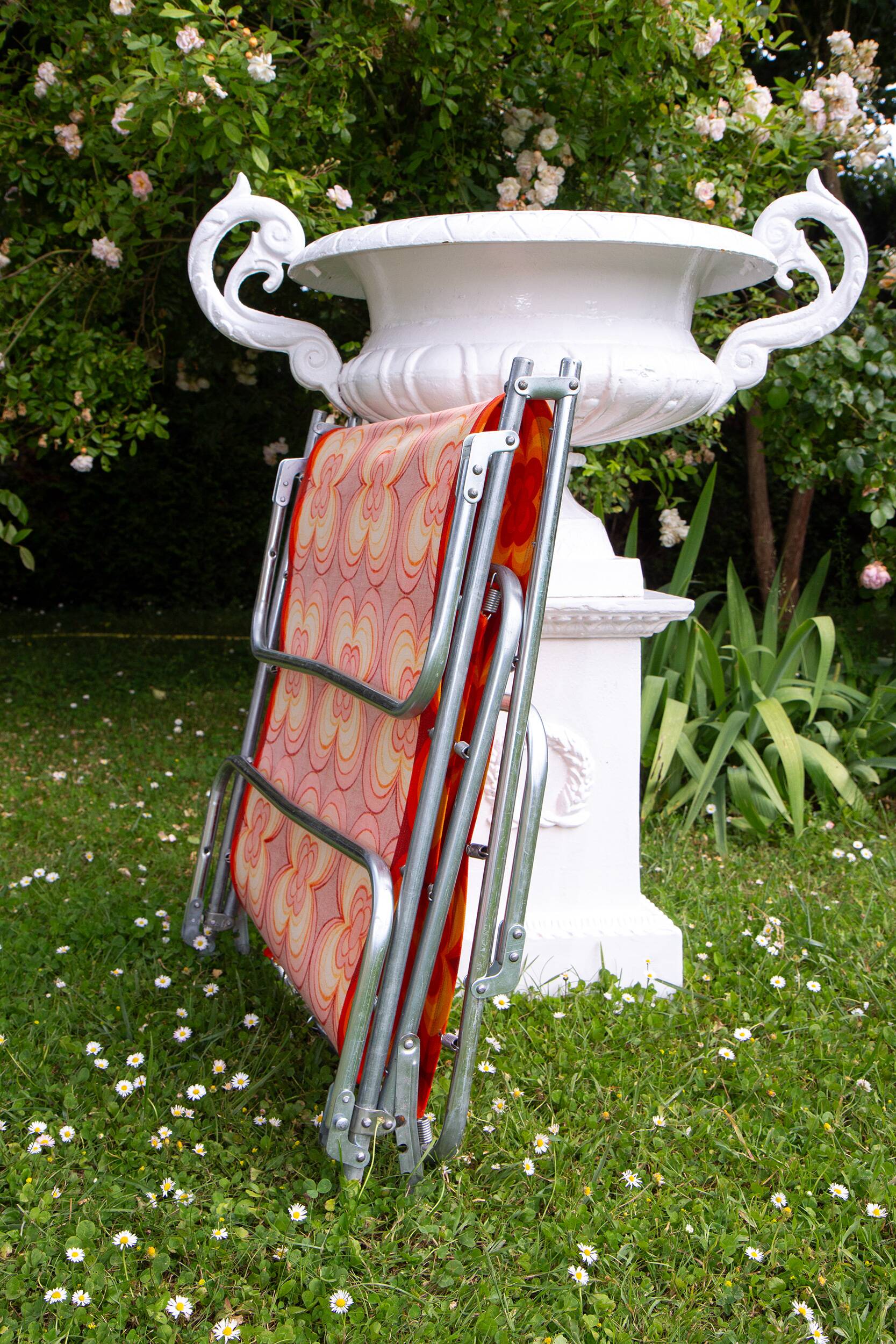 70's Flower Power Deckchair