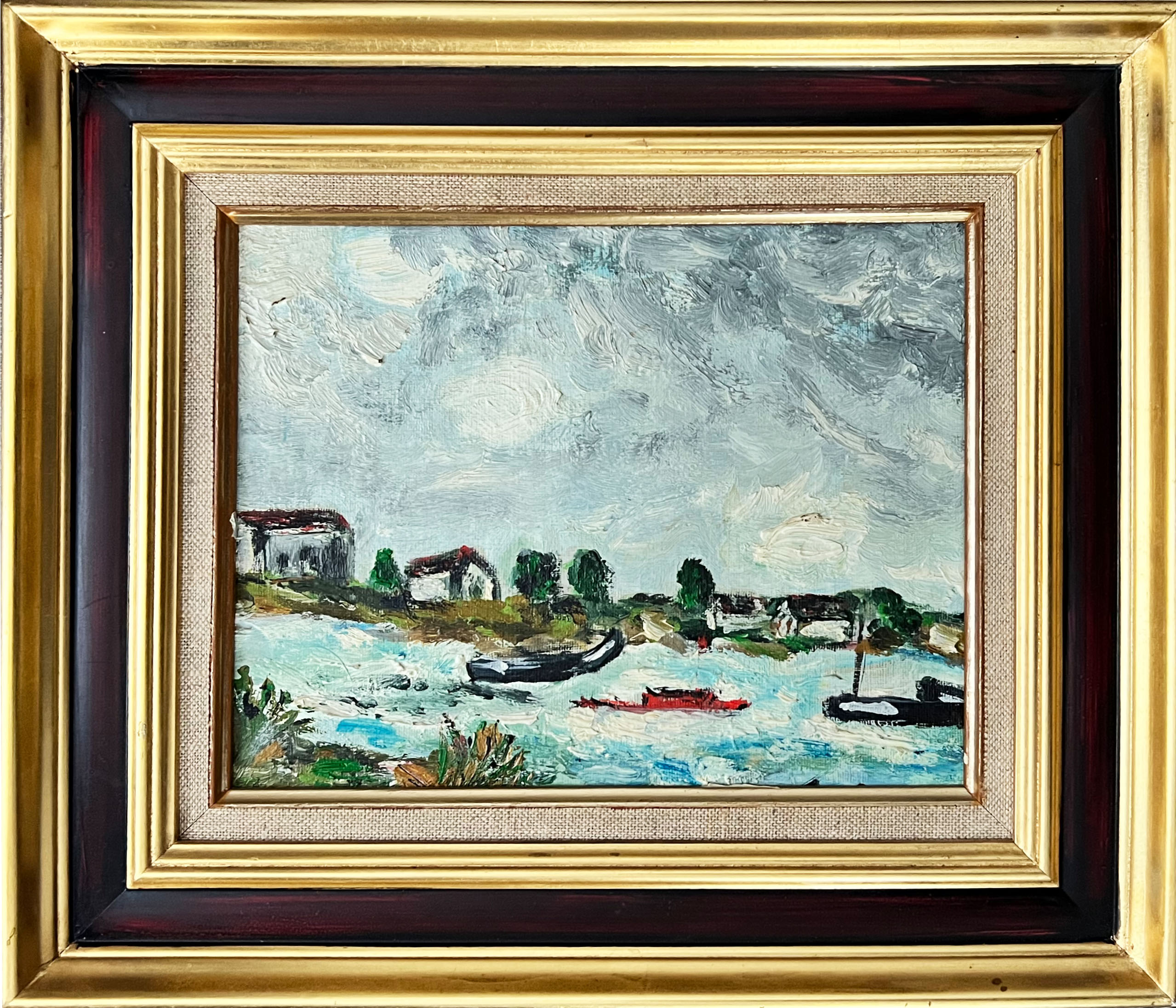 "Seaside " oil on cardboard