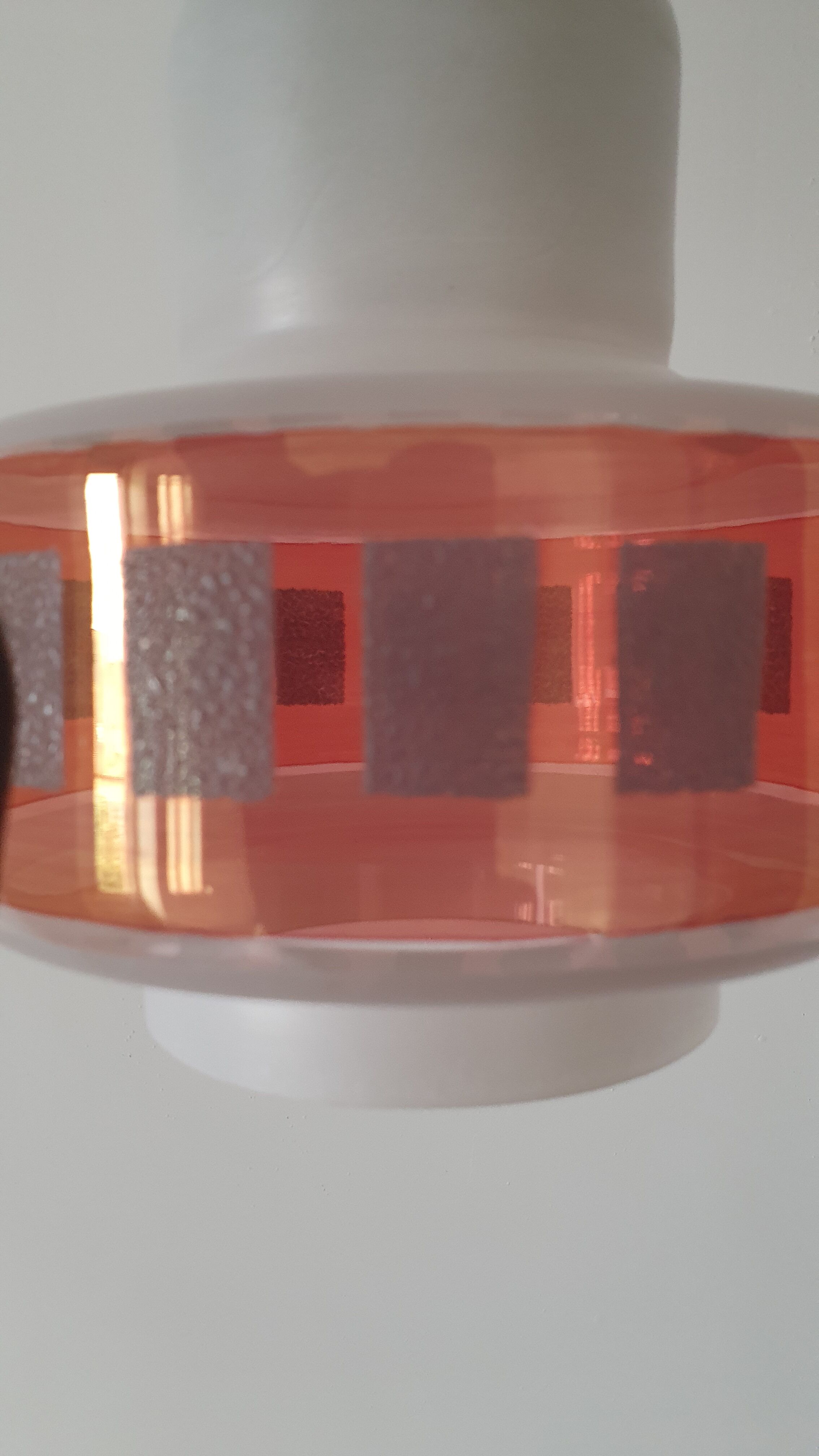 Ceiling lamp in opaline 60s