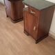 Tables de chevet italiennes Art Déco en noyer, Set de 2