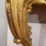 Console d'appui, murale en bois sculpté doré, Louis XV, XVIIIe siècle, France