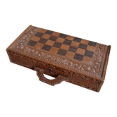 Boîte d'échecs et backgammon indonésie