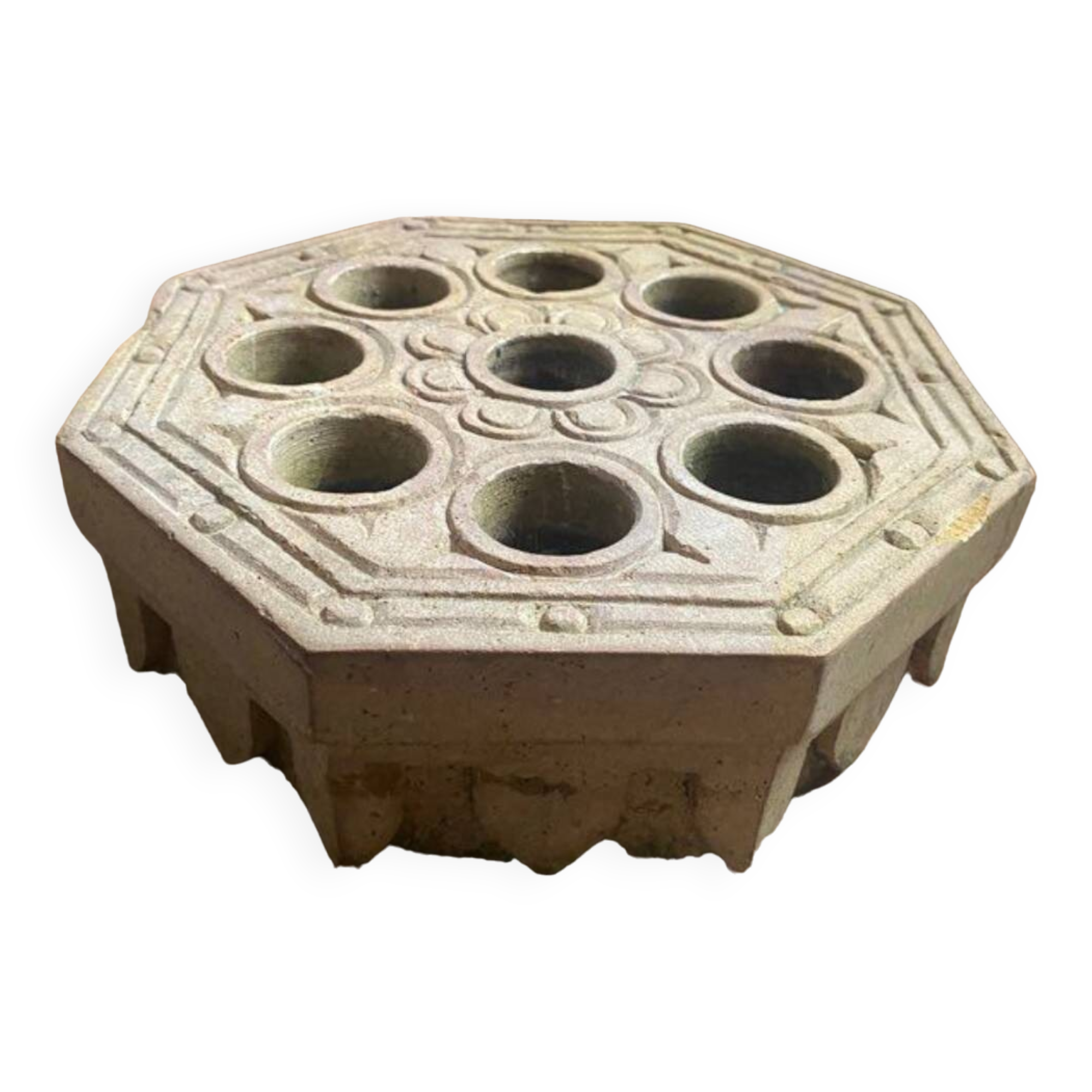 Antique carved stone game board