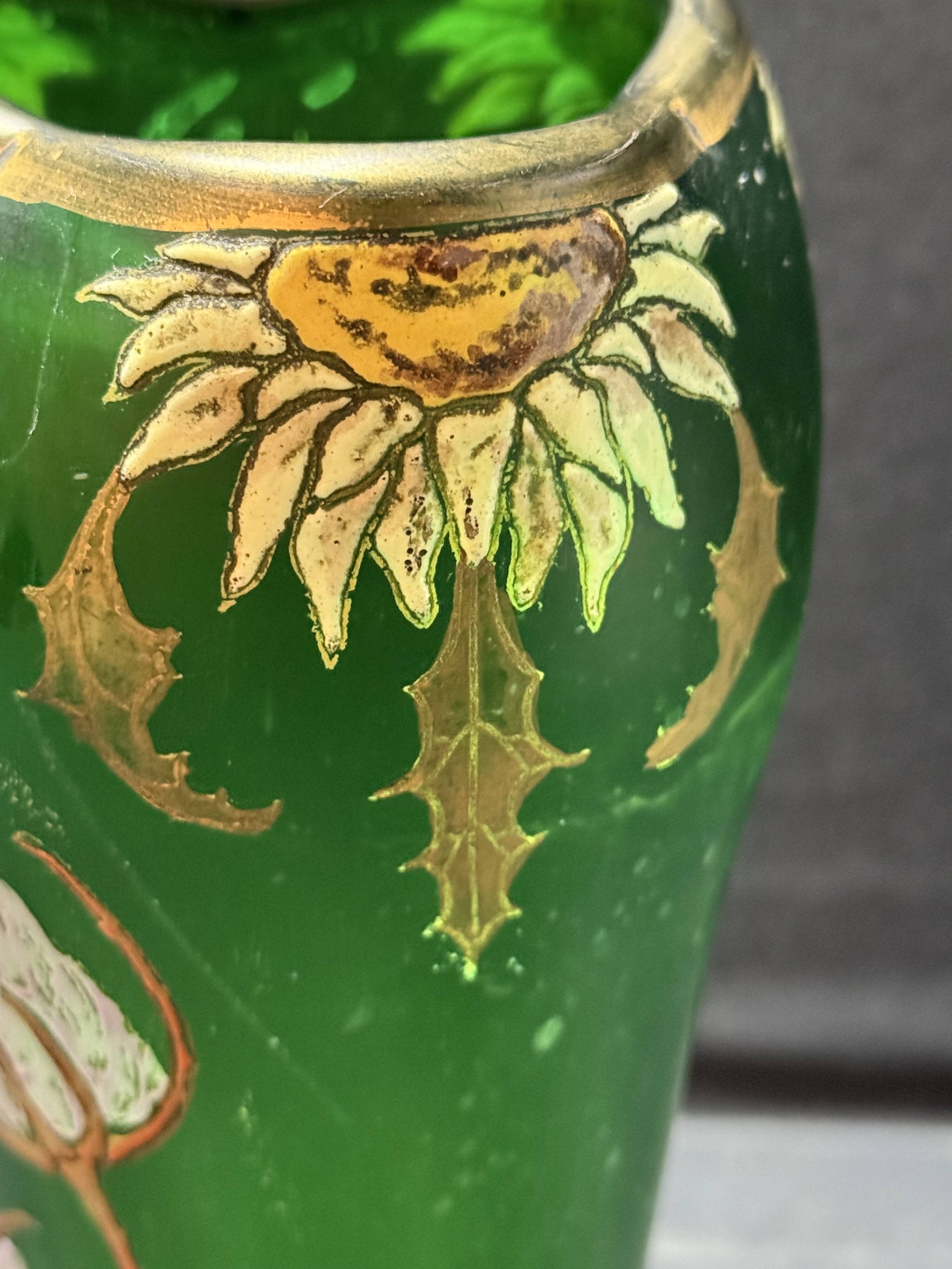 Enamelled vase – FT Legras (1839-1916)