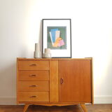 Vintage Scandinavian wooden row