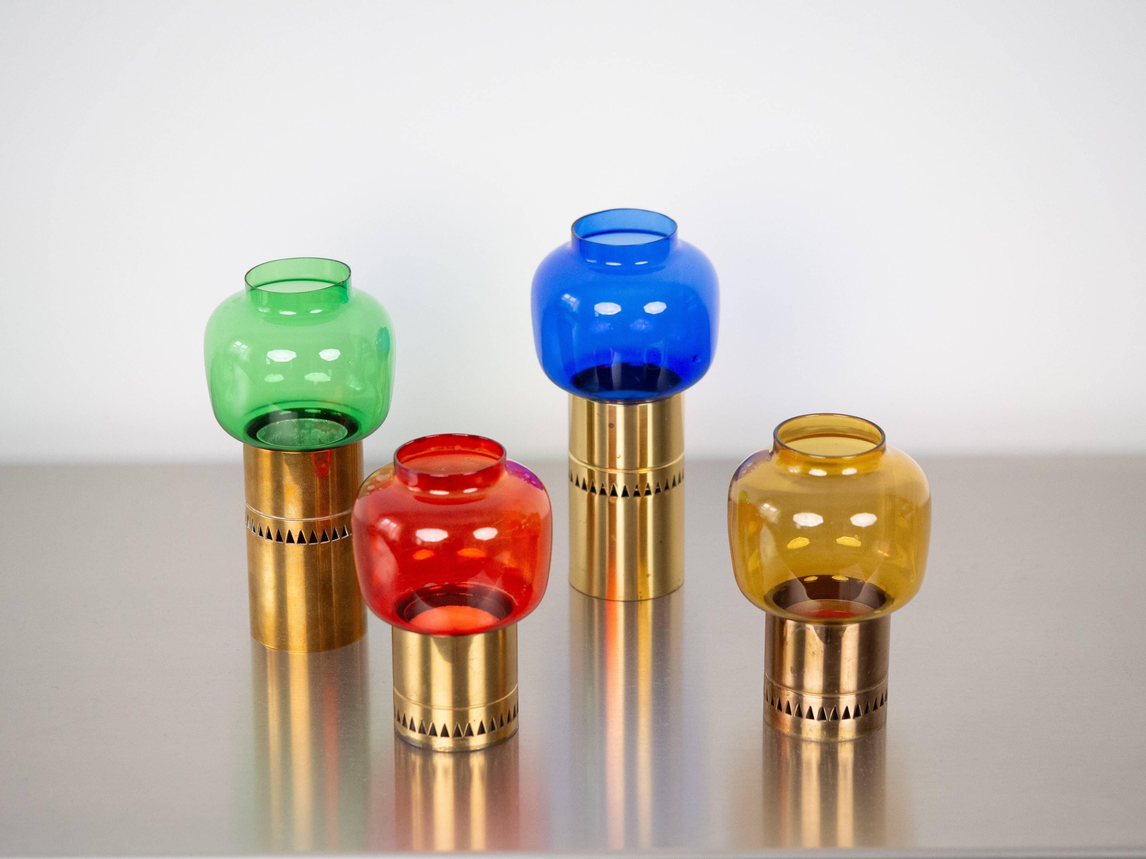 Very rare set of 4 vintage Lotta candleholders by Hans-Agne Jakobsson