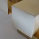 Vintage wall lamp Kalmar Austria, brass glass, 60s