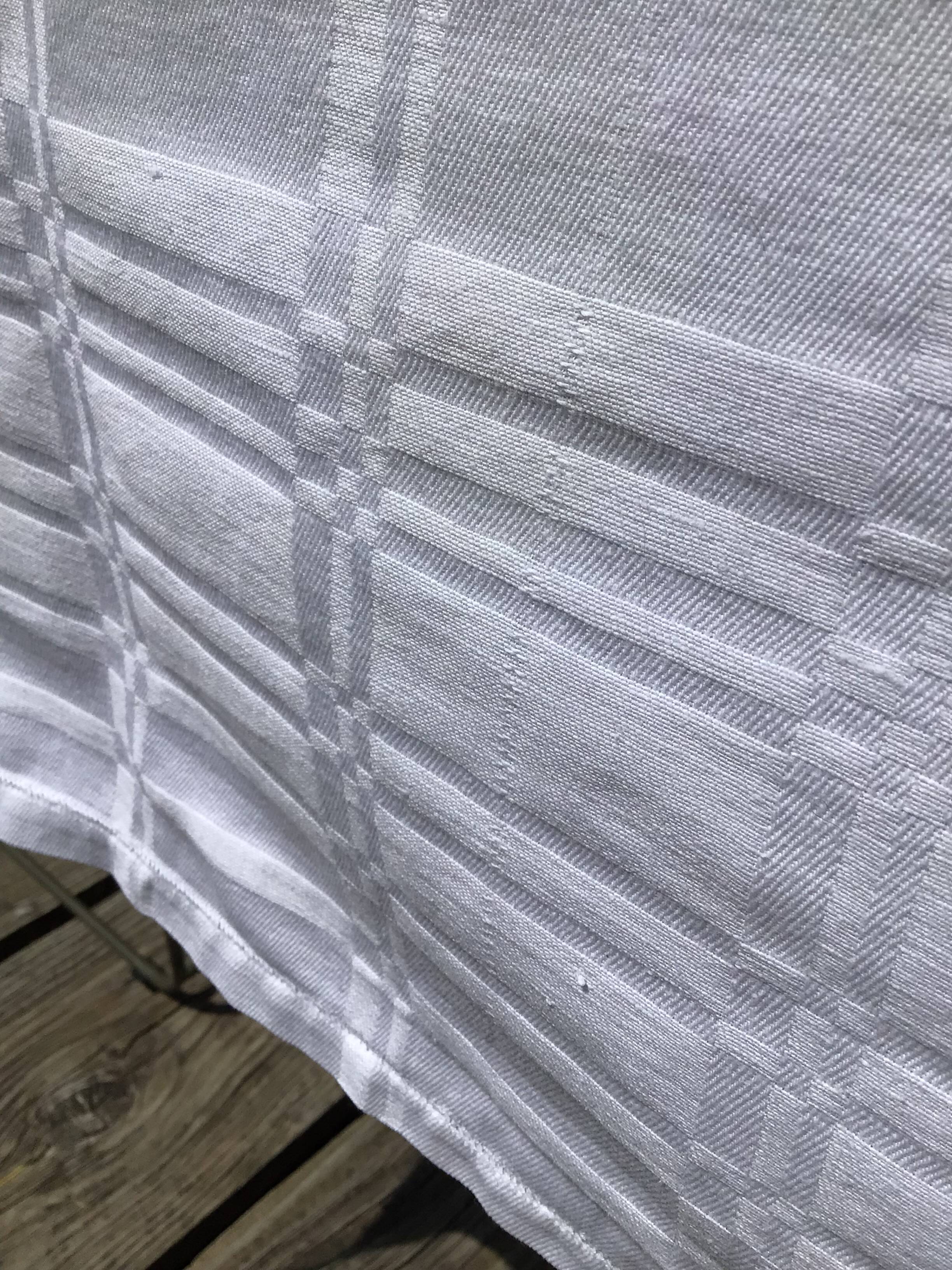 Embroidered square tablecloth JB damask cotton squares