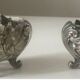 Beautiful pair of Louis XV style silver salt cellars