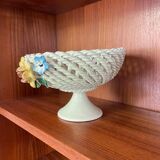 Braided earthenware cut and vintage slip