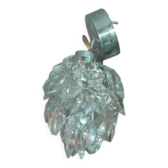 Lustre pampilles glycine / verre / cristal