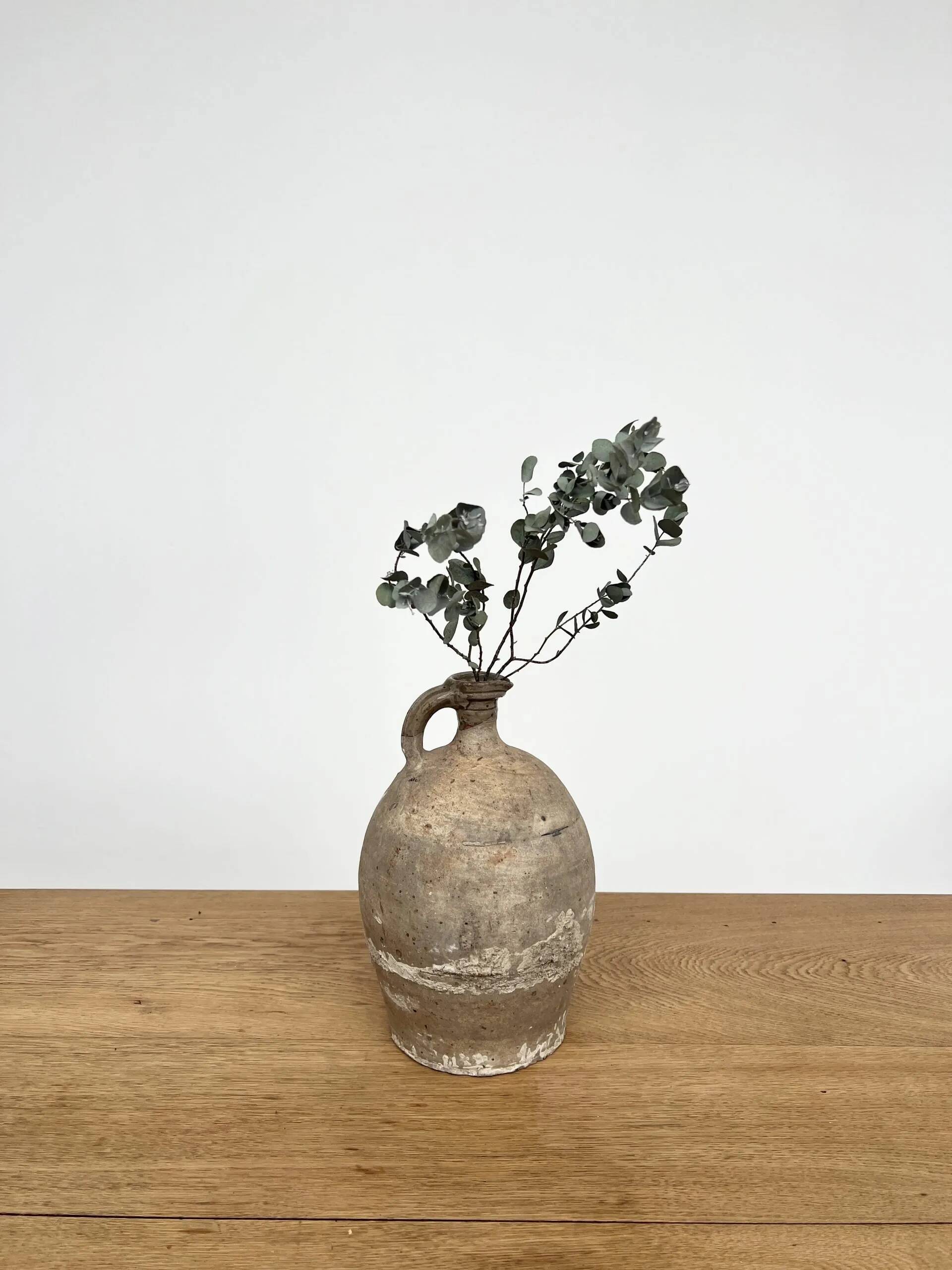 Antique raw terracotta jar