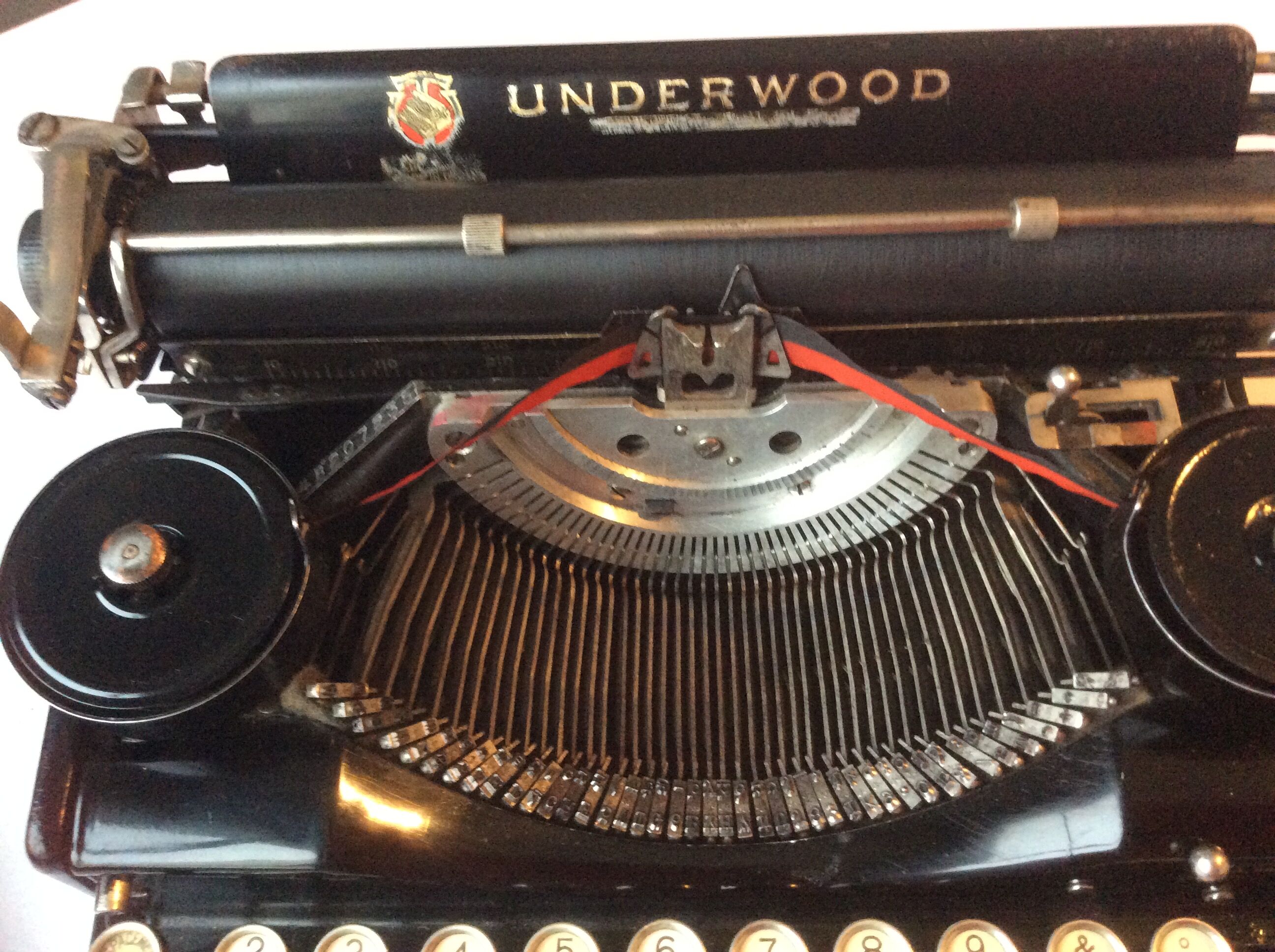 Ancient Underwood portable typewriter
