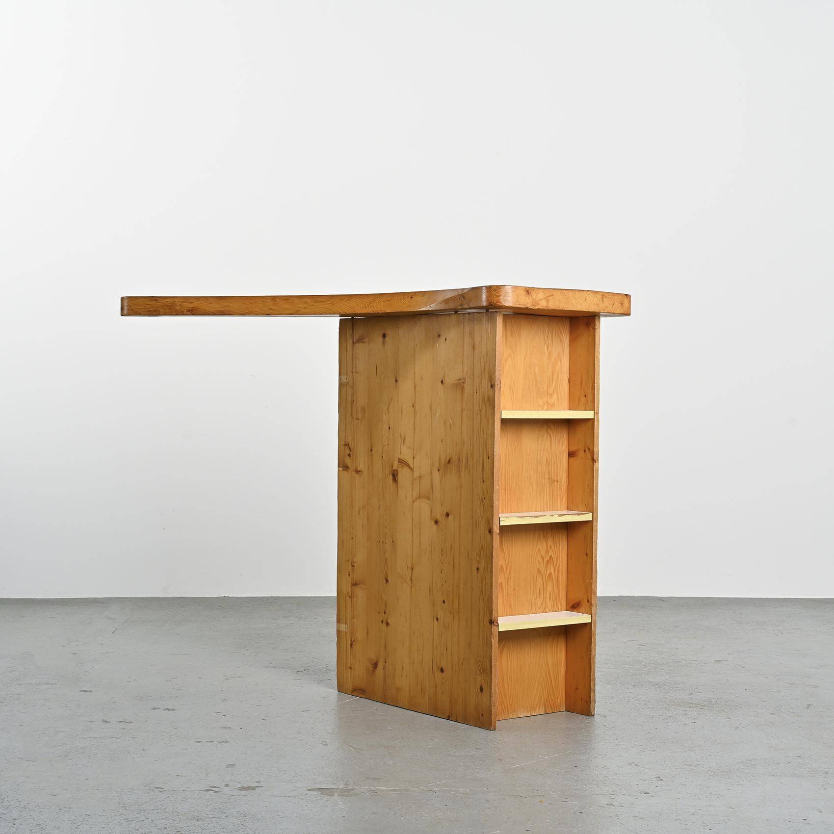 Bar by Charlotte Perriand, Aiguille Rouge Residence, Arc 2000, circa 1979