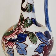 Gien faience miniature jug Renaissance hand-painted Circa 1970