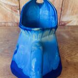 Pichet en grés flammé bleu Art Deco