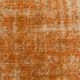 Tapis Vintage Orange Ocre Patiné, Style Bohème Chic