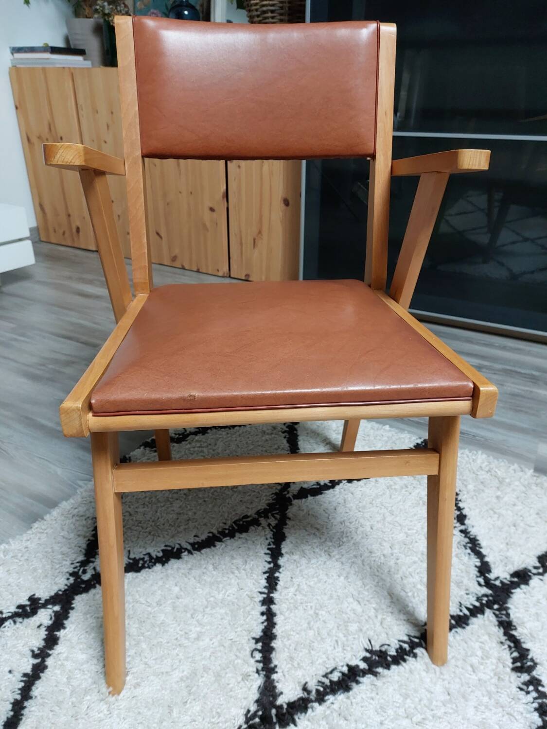 Fauteuil de bureau pieds compas