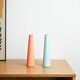 Wooden candlestick with geometric conical form, Denmark, 1970s