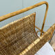 Rattan and woven wicker magazine rack