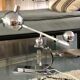 Art Deco desk lamp in stainless steel