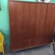 1960 plating chrome legs teak Cabinet