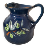Glazed earthenware pitcher
