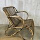 Paire de fauteuils en rotin vintage