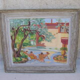 Painting in the sun of the south of France