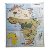 Vintage school map mdi: Africa-Europe economic.