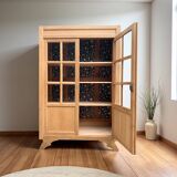 Parisian glass cabinet from La Samaritaine, 1960