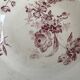 Assiette creuse terre de fer décor floral modèle Fontanges de Sarregue