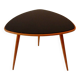 Table basse en forme de triangle en bois et verre pour Opal Kleinmöbel, Allemagne années 1950/1960